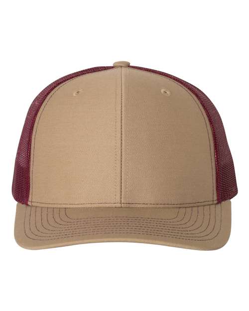 Khaki-Burgundy